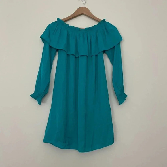 Lilly Pulitzer Dee Dee Off The Shoulder Dress in Malachite Size XXS - Picture 1 of 5